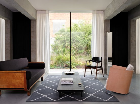 5407009083853 - Teppich Niederflor Home - NORDIC - Teppich Wohnzimmer - Karo-Teppich 120x170 cm - Dunkelgrau