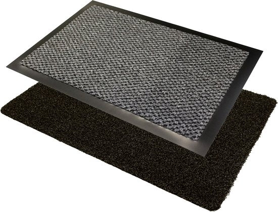 5407009087158 - - Vorteilspack Fußmatten 2 Stück - Fußmatte Outdoor OUTDOOR + Trockenmatte Indoor OPTICLEAN - Fußmatte anthrazit - grau 5407009087158 - - Vorteilspack Fußmatten 2 Stück - Fußmatte Outdoor OUTDOOR + Trockenmatte Indoor OPTICLEAN - Fußmatte anthrazit - grau