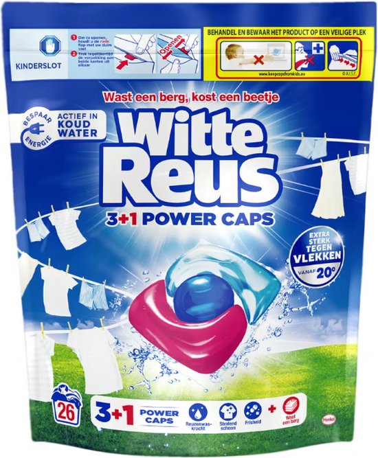 5410091769833 - Weißer Riese 3+1 Power Caps Waschmittel - 26 Kapseln 5410091769833 - Weißer Riese 3+1 Power Caps Waschmittel - 26 Kapseln