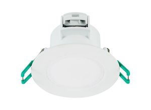 5410288055657 - LED-Einbaustrahler 6W start 2700-4000K 610lm Konv 1LED Kst IP65 ws Ø EB68-74mm - Sylvania