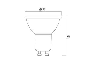 5410288303703 - LED-Reflektor GU10 22W 3000K 350 lm dim