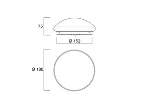 5410288434254 - Start Surface LED-Deckenleuchte Ø 18 cm