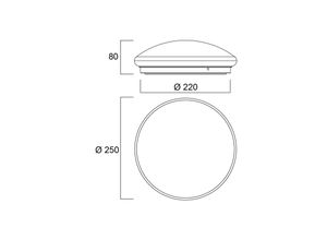 5410288434261 - Start Surface LED-Deckenleuchte Ø 25 cm