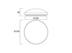 5410288434353 - Start Surface LED-Decke mit Sensor Ø 33cm