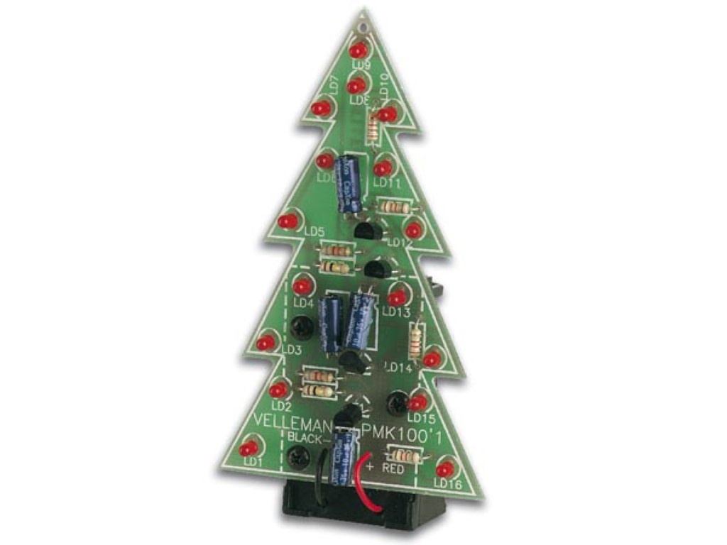 5410329001001 - Velleman Mini Kits Weihnachtsbaum mit blinkenden LEDs