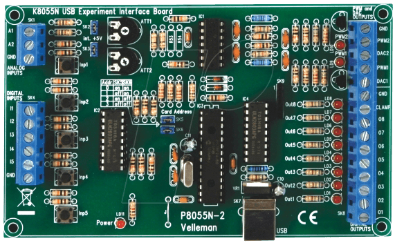 5410329282257 - K8055 - Bausatz USB Experiment-Interface-Board