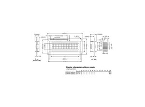 5410329285623 - Xiamen Ocular Lcd Devices - Lcd 16X2 untenansicht reflektiv (LCD1602LC)