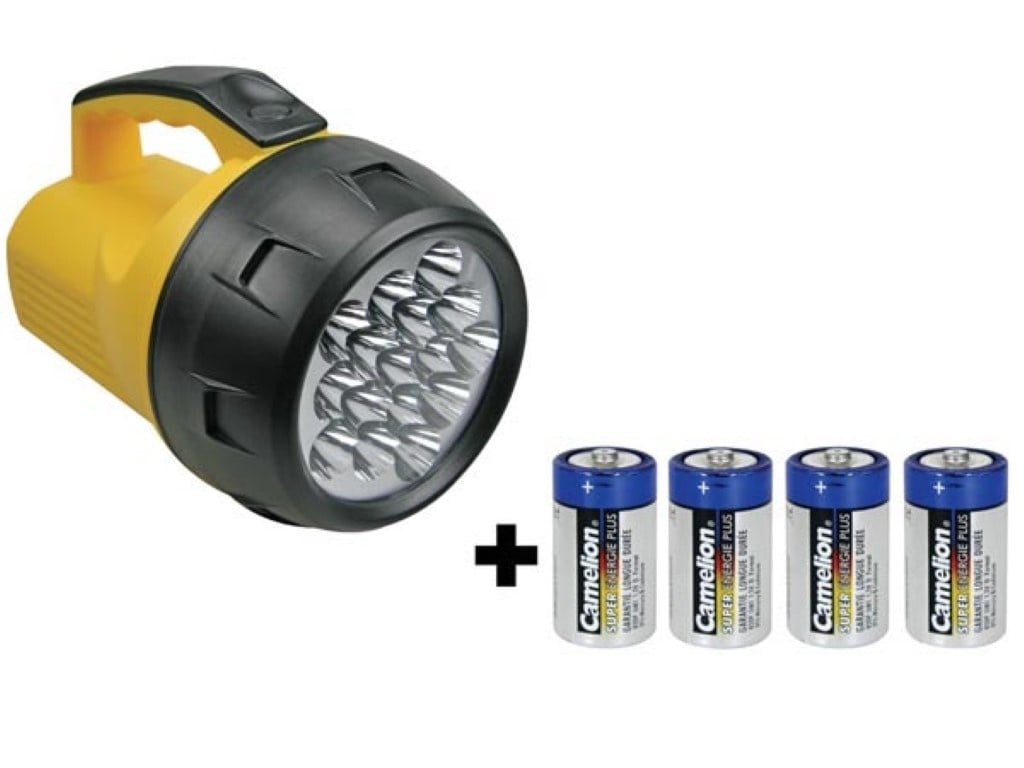 5410329396329 - Leistungsstarke Led-Taschenlampe - 16 Leds - 4 X D-Batterie