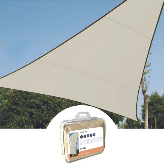 5410329441678 - Schattentuch wasserabweisend 36 x 36 x 36 m 160 g m² Polyester Dreieck creme