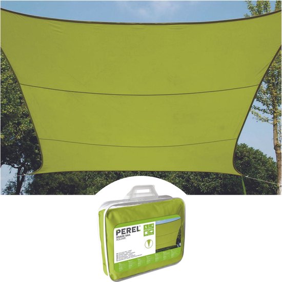 5410329578039 - Schattentuch wasserabweisend 36 x 36 m 160 g m² Polyester quadratisch lindgrün