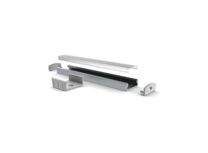 5410329652982 - Ledson - slimline wide - 8 mm - alu-profil für led-streifen - eloxiertes aluminium - silber - 2 m