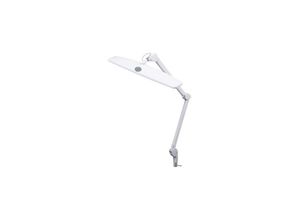 5410329689544 - Verstelbare bureaulamp met klem flexibele zwenkarm aan uit-schakelaar en traploze dimfunctie 84 krachtige leds 58 cm breed 21W 6500K 15 m kabellengte geschikt voor bureaublad tot 63cm