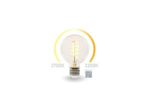 5410329723156 - Velleman - smart-wi-fi-led-lampe mit filament - WARMWEIß & intensiv WARMWEIß - E27 - G95