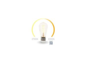 5410329723163 - - smart-wi-fi-led-lampe mit filament - WARMWEIß & intensiv WARMWEIß - E27 - ST64