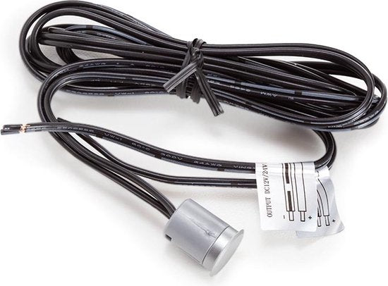 5410329759124 - LED-Dimmer Unterputz Touch-Bedienung ideal für die Steuerung von 12 V 24 V LED-Streifen kompaktes Design geeignet für Möbel und Schränke ABS grau metallic 5410329759124 - LED-Dimmer Unterputz Touch-Bedienung ideal für die Steuerung von 12 V 24 V LED-Streifen kompaktes Design geeignet für Möbel und Schränke ABS grau metallic