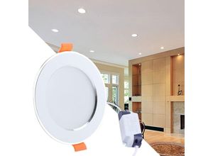 5410488725725 - Bluethy - 9 w led Recessed Spotlight Warm White Recessed Lights 3000-6500 k AC85-265V