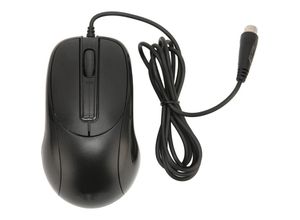 5410488726562 - Kabelgebundene PS2 Maus Optische PS 2 Scroll Desktop Maus mit 3 Tasten Ergonomische Gaming Mäuse Schwarz