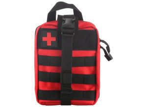 5410488729013 - Bluethy - Taktisches medizinisches Set taktisches Molle-Erste-Hilfe-Set abreißbare EMT-Tasche ifak Medical für taktische Notfallsituationen (rot)