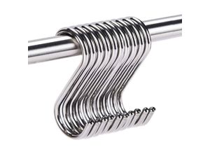 5410488729334 - 10 Stück S-Haken aus Edelstahl S-förmige Haken zum Aufhängen Haken für Küche Badezimmer Herdhaken