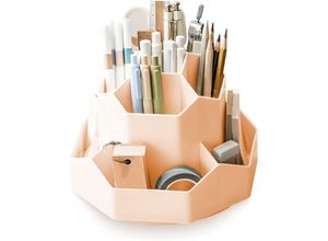 5410488736554 - Drehbarer Stifthalter 9 Steckplätze Schreibtisch-Organizer große Kapazität 360° drehbar geeignet für Stifte Bleistifte und verschiedene