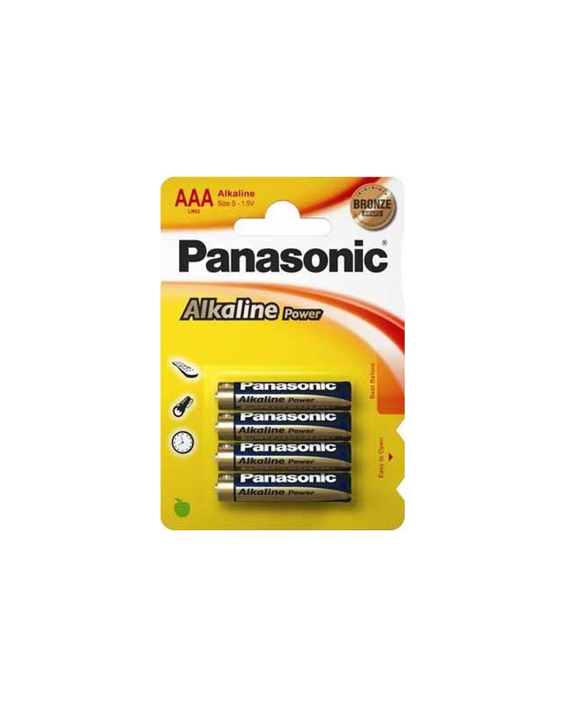 5410853039334 - Aaa Micro Alkaline Power 15V Batterie 4er Blister - Panasonic