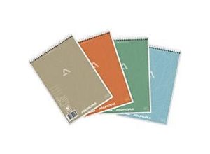 5411028020171 - AURORA Notizblock DIN A5 Liniert Spiralbindung Pappe Farbig sortiert Nicht perforiert 144 Seiten