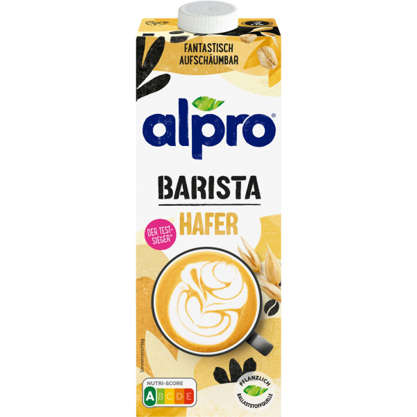 5411188127697 - Haferdrink Barista 116795 3% Fett laktosefrei vegan 1 Liter im Tetrapack 5411188127697 Alpro