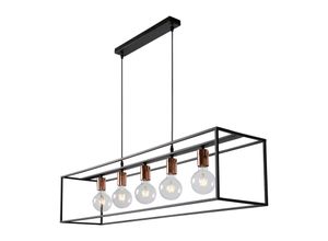 5411212082756 - Arthur - Pendelleuchten - 5xE27 - Schwarz - Lucide