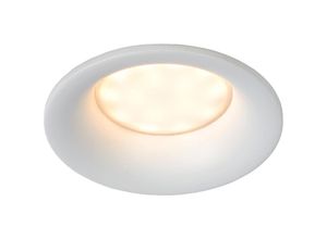 5411212092182 - Ziva - Einbaustrahler Badezimmer - ø 85 cm - 1xGU10 - IP44 - Weiß - Lucide