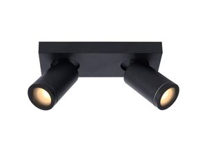 5411212092632 - Taylor - Deckenstrahler Badezimmer - led Dim to warm - GU10 - 2x5W 2200K 3000K - IP44 - Schwarz - Lucide
