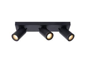 5411212092656 - Taylor - Deckenstrahler Badezimmer - led Dim to warm - GU10 - 3x5W 2200K 3000K - IP44 - Schwarz - Lucide