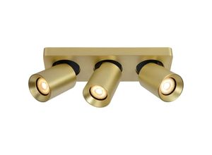 5411212092991 - Nigel - Deckenstrahler - led Dim to warm - GU10 - 3x5W 2200K 3000K - Mattes Gold   Messing - Lucide