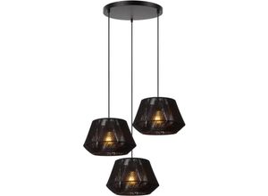 5411212106148 - Jessica - Pendelleuchten - ø 355 cm - 3xE27 - Schwarz - Lucide