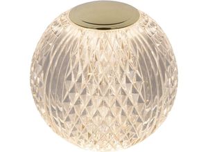 5411212134363 - Cintra - wiederaufladbare Tischlampe - Akku Batterie - ø 11 cm - led Dim - 1x2W 3000K - 3 StepDim - Transparent - Lucide