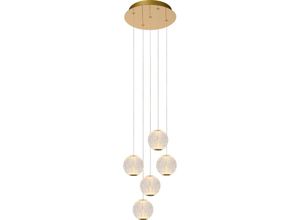 5411212134417 - Cintra - Pendelleuchten - ø 32 cm - led Dim - 5x47W 2700K - Transparent - Lucide