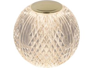 5411212134493 - Cintra - wiederaufladbare Tischlampe - Akku Batterie - ø 11 cm - led Dim - 1x2W 2700K - 3 StepDim - Transparent - Lucide