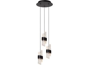 5411212134615 - Kligande - Pendelleuchten - ø 25 cm - led Dim - 3x8W 2700K - Schwarz - Lucide