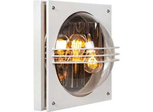 5411212144454 - Privas - Wandleuchte Innen Außen - 2xE27 - IP44 - Weiß - Lucide