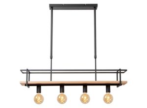 5411212211750 - Milonga - Pendelleuchten - 4xE27 - Schwarz - Lucide