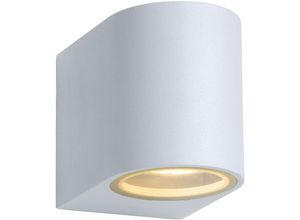 5411212221056 - Zora-led - Wandstrahler   Wandleuchte Innen Außen - led Dim - GU10 - 1x5W 3000K - IP44 - Weiß - Lucide