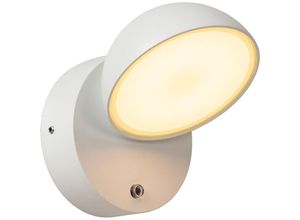 5411212221629 - Finn - Wandleuchte Innen Außen - led - 1x12W 3000K - IP54 - Tag   Nacht-Sensor - Weiß - Lucide