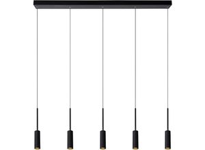 5411212241870 - Tubule - Pendelleuchten - led - 5x7W 2700K - Schwarz - Lucide