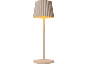 5411212272232 - JUSTINE - wiederaufladbare Tischlampe Innen Außen - Akku Batterie - LED Dim - 1x2W 2700K - IP54 - Mit kabelloser Ladestation - Beige