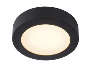 5411212281210 - Brice-led - Deckenleuchte Badezimmer - ø 18 cm - led Dim - 1x12W 3000K - IP44 - Schwarz - Lucide