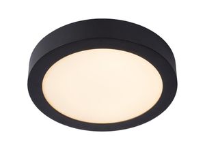 5411212281227 - Brice-led - Deckenleuchte Badezimmer - ø 24 cm - led Dim - 1x15W 3000K - IP44 - Schwarz - Lucide