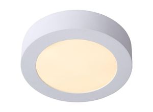 5411212281296 - Brice-led - Deckenleuchte Badezimmer - ø 18 cm - led Dim - 1x12W 3000K - IP44 - Weiß - Lucide