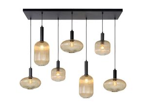 5411212451569 - Maloto - Pendelleuchten - 7xE27 - Amber - Lucide