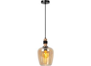 5411212452665 - Ilona - Pendelleuchten - ø 22 cm - 1xE27 - Amber - Lucide