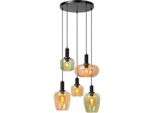 5411212452757 - Pendelleuchte Ilona Glas Multicolor Ø 45 cm 5-flammig