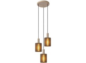 5411212452917 - Lambres - Pendelleuchten - 3xE27 - Taupe - Lucide